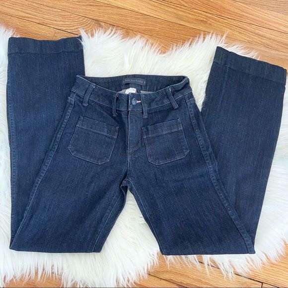 Juicy Couture Denim - Juicy Couture Jeans Dark Wash Patch Pockets Flared Jeans Size 24